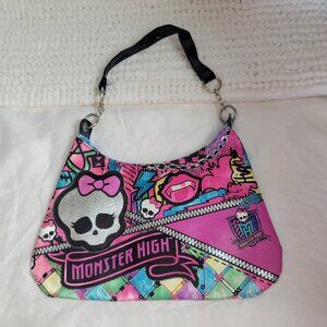 Monster High Purse Bag Handbag goth punk dollcore bold eclectic colorful EUC